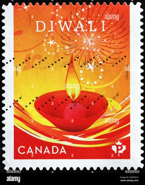 Celebration Of Diwali On American Postage Stamp Stock Photo Alamy