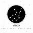 Virgo Zodiac Sign Clip Art Black Print  Etsy