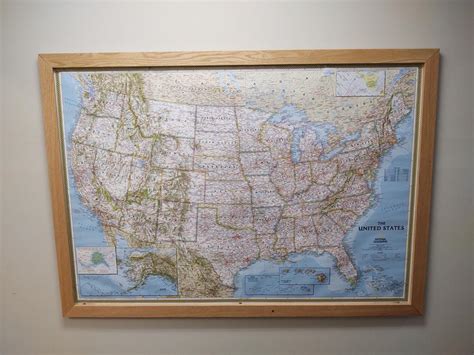 This Classic Usa Wall Map By National Geographicmaps Is A Classic