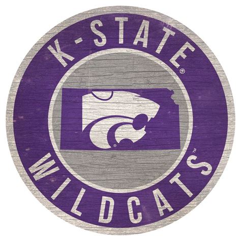 Kansas State Wildcats 12 X 12 State Circle Sign In 2020 Kansas