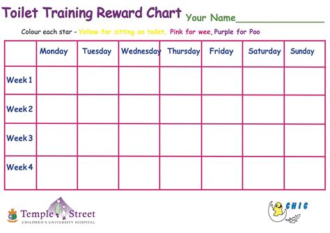 Reward Chart Template Word