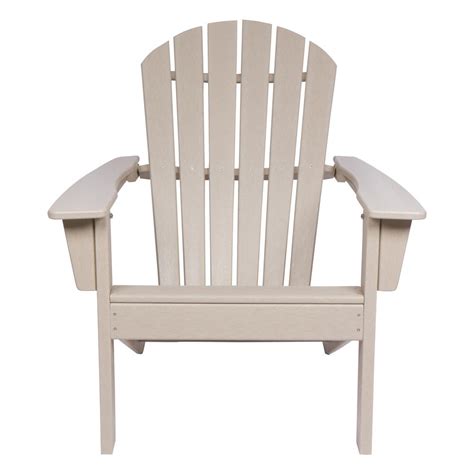 Some composite adirondack chairs can be shipped to you at home, while others can be picked up in store. Shine Company Taupe Grey Seaside Plastic Adirondack Chair ...