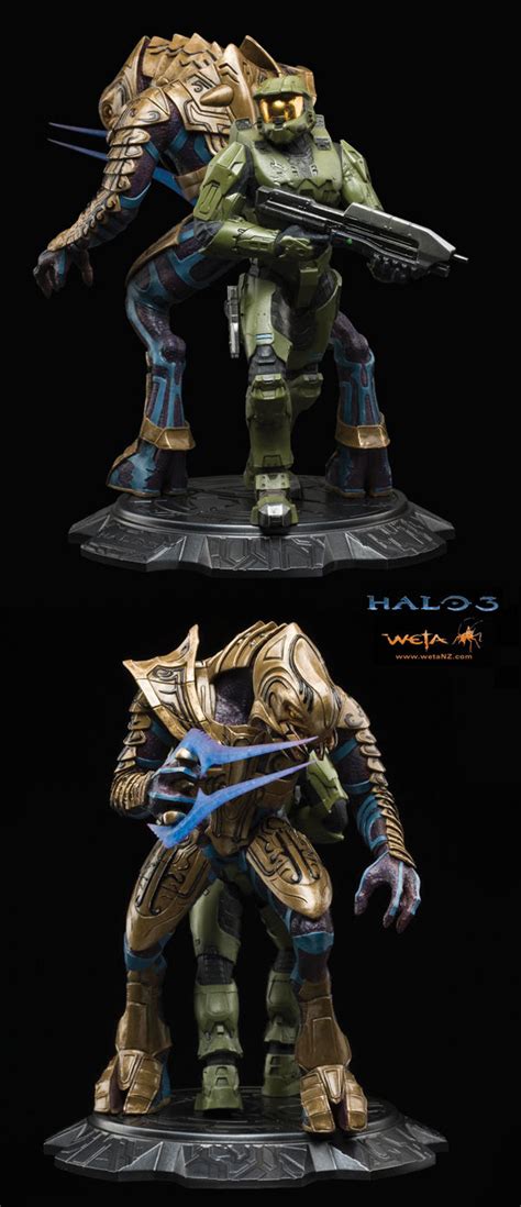 Weta Collectibles Halo 3 Master Chief And Arbiter Statue Profile