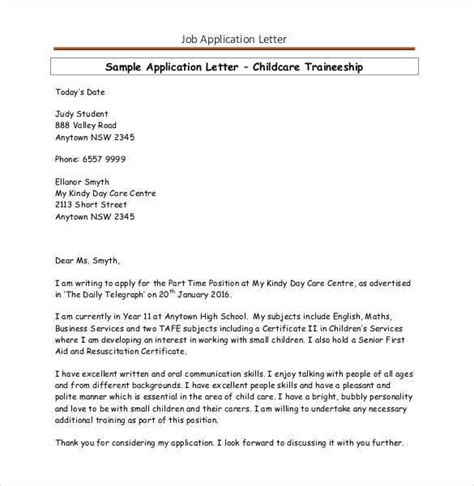 Typically, a cover letter's format is three paragraphs long and you also have the option of making any clarifications. simple application letter template - Kimoni