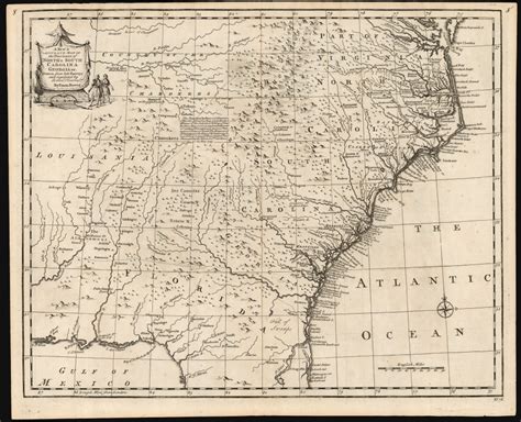 A New And Accurate Map Of The Provinces Of North And South Carolina Etc