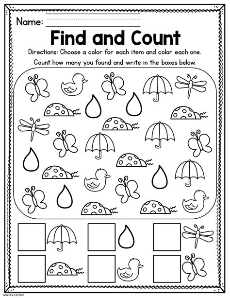 Kindergarten Worksheets Free Coloring Sheet Math Worksheets
