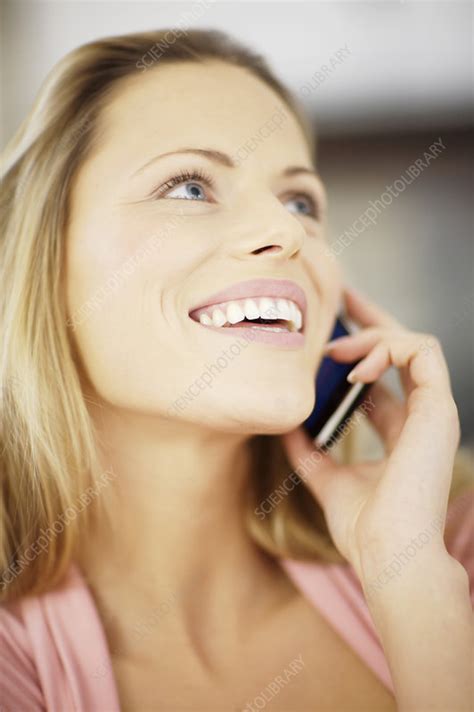 Woman Making A Phone Call Stock Image F0035653 Science Photo Library
