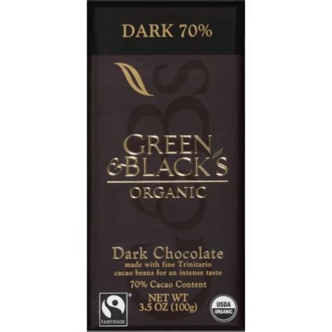 Green Black S Organic Cacao Dark Chocolate Bar Oz Bakers