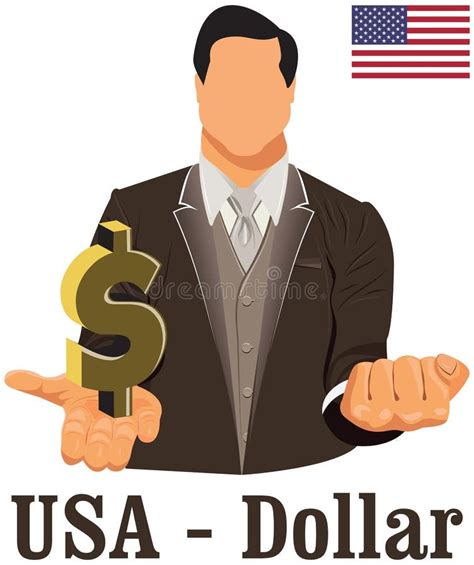 United States Of America Currency Symbol Dollar Representing Money And