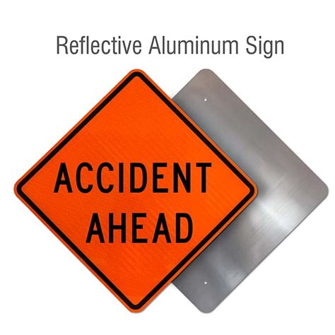 Accident Ahead Sign Save 10 Instantly