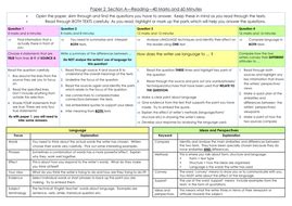 Common language analysis techniques are: AQA English Language Paper 2 Revision Mat | Teaching Resources