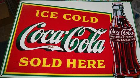 Vintage Coca Cola Metal Signs