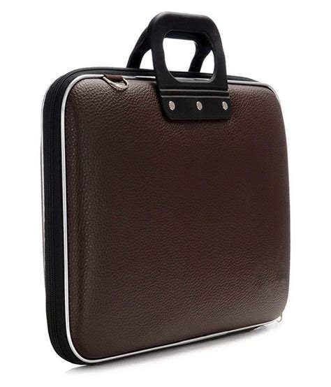 Tuscany Brown Pu Leather Office Laptop Bag With String 156 Inch
