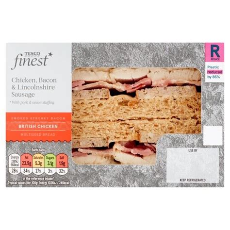 Tesco Finest Ultimate Roast Chicken Feast Sandwich Tesco Groceries