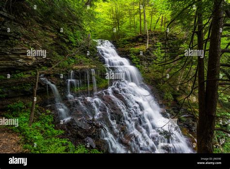 Ganoga Falls At Ricketts Glen State Park Pennsylvania Stock Photo Alamy