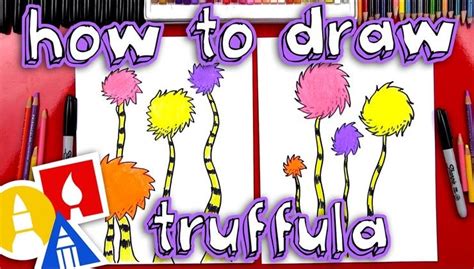 How To Draw A Truffula Tree Art For Kids Hub