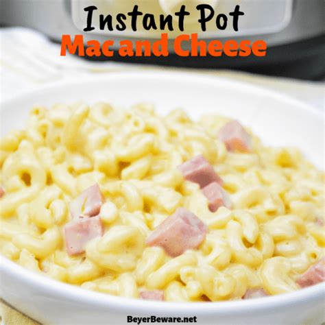 Drain and return to pan. Instant Pot Mac and Cheese with Ham | Instant pot recipes ...