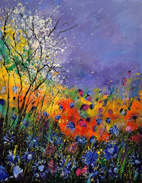 Wild Flowers 4110 Painting By Pol Ledent Fine Art America