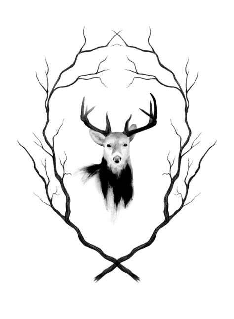 Deer Antlers Drawing Clipart Best