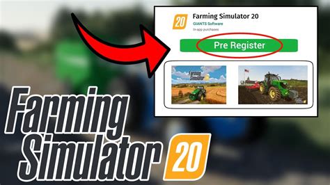 Farming Simulator 20 Pre Registration Fs 20 Android And Ios Youtube