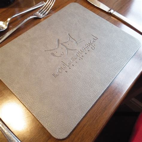 Milan Faux Leather Restaurant Placemats Synthetic Restaurant Place