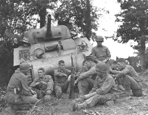 M4 Sherman Of The 3rd Armored Division July 1944 France World War Photos