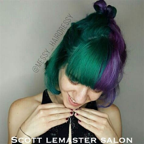 Half Greenhalf Purple Hair This Sunday Funday Creation Is By Dev At