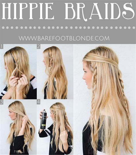 Easy Hippie Braids Hairstyle For School My Hairstyle Ideas