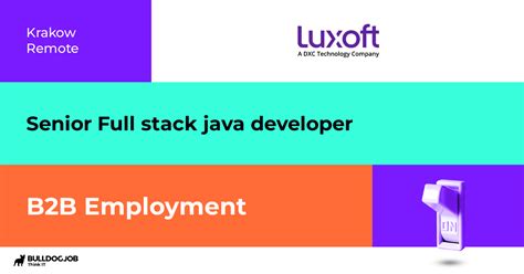 Senior Full Stack Java Developer Remote Krakow Luxoft Poland