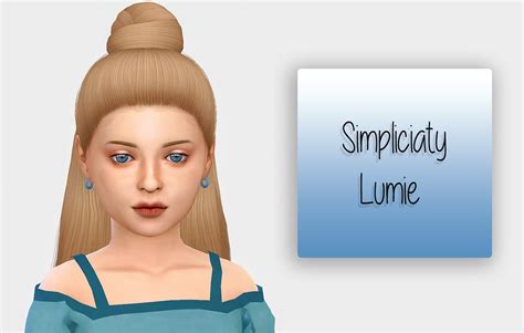 Simiracle Simpliciaty S Lumie Hair Retextured For Girls Sims Hairs