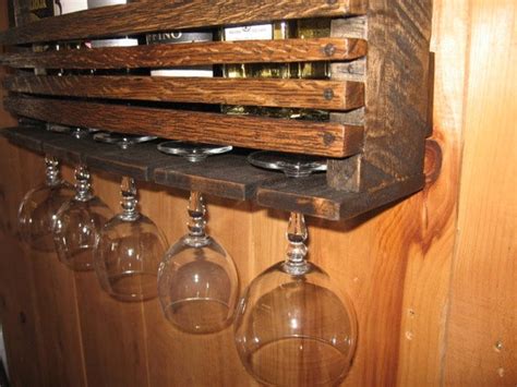 Handmade Reclaimed Wine Rack With Oak Wine Barrel By Dutchiez