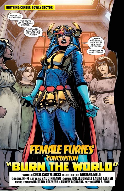Weird Science Dc Comics Preview Female Furies 6