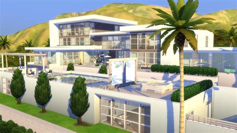 Sims 4 Modern House Sims 4 House Design Modern House Plan Modern Mansion Huge Mansions