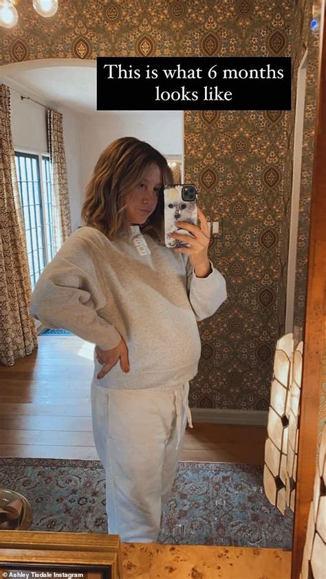 Pregnant Ashley Tisdale Goes Nude In Mirror Snap As She Showcases Her Growing Baby Bump Daily