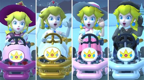 All Peach Characters In Mario Kart Tour Youtube