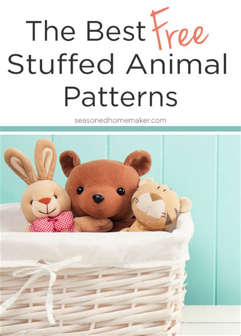 Use fusible interfacing to easily position your pieces and make sewing fast and easy. The Cutest Free Stuffed Animal Patterns