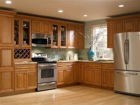 Mueble de madera para alacena. Mueble de cocina personalizado con madera color natural ...