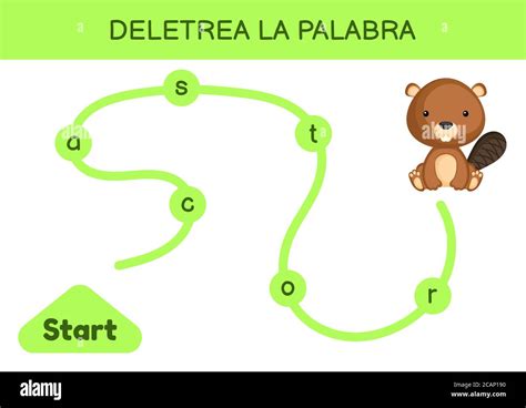 Deletrea La Palabra Deletrear La Palabra Laberinto Para Niños