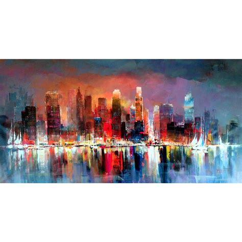 Contemporary Art Abstract Paintings Landscape City Scapes Skyline