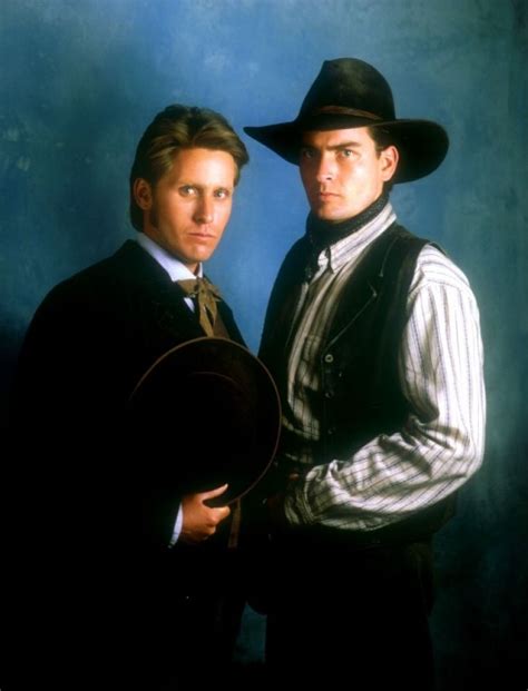 Emilio Estevez Young Guns Charlie Sheen Real Life Brothers Young