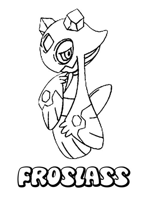 Print pokemon coloring pages for free and color our pokemon coloring! ICE POKEMON coloring pages - Froslass