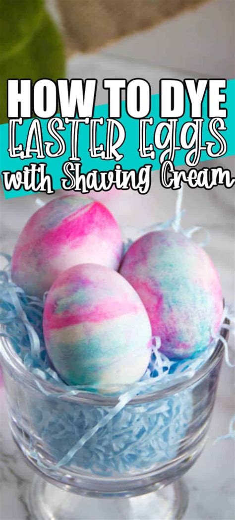How To Dye Easter Eggs With Shaving Cream