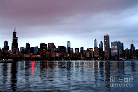 Chicago Skyline For The Blackhawks Photograph By Laura Mcpherson Fine