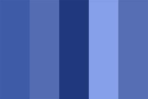 Soft Monochromatic Blues Color Palette