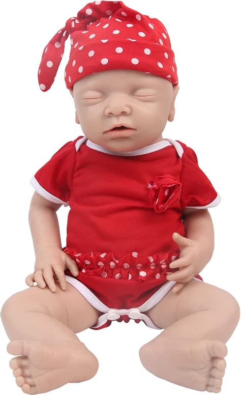 Ivita Full Body Silicone Reborn Baby Doll Open Mouth Newborn Baby Doll