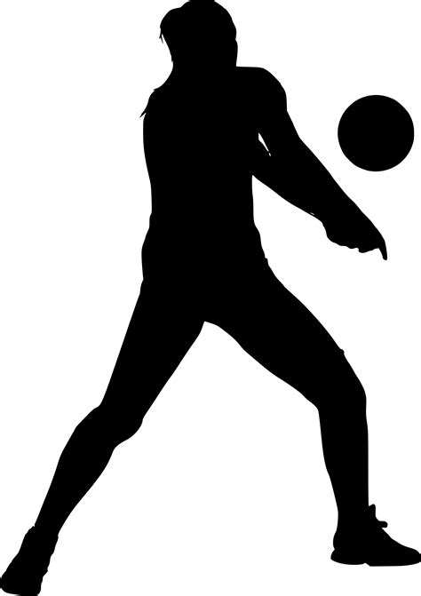 Clipart Volleyball Silhouette Png Images And Photos Finder