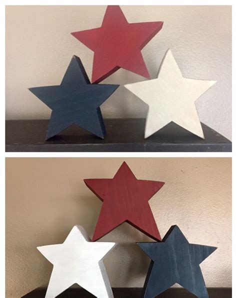 Wood Rustic Stars Patriotic Independence Day 4th Of July Etsy