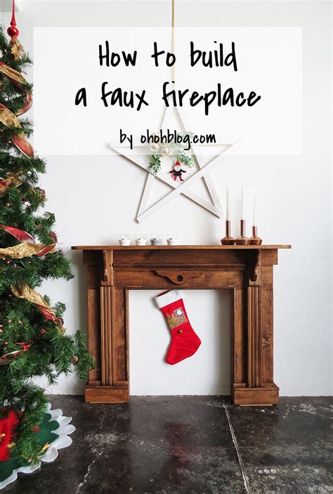 Easy video tutorial of how to make a fake fireplace with flickering ember out of a box and baking paper! DIY faux fireplace - Ohoh Blog