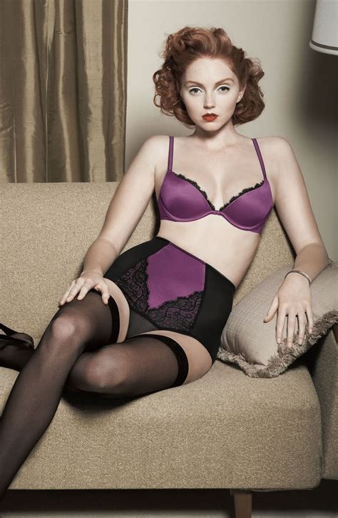 Lily Cole In Stockings More Pictures Here