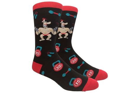 novelty body building socks